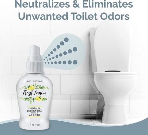 SMELLS BEGONE 4 oz Essential Oil Air Freshener Bathroom Spray - Eliminates Bathroom & Toilet Odors - Made with Essential Oils - Eucalyptus Mint Scent in Saudi Arabia