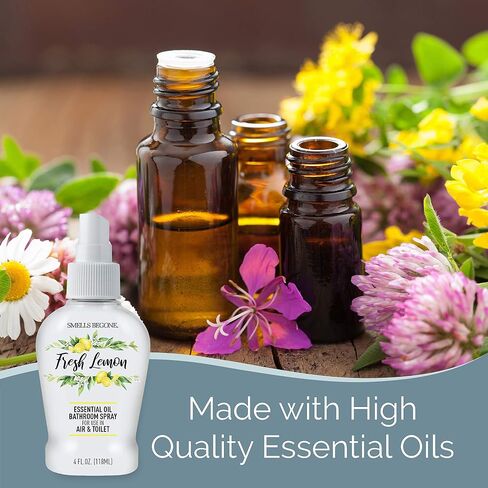 SMELLS BEGONE 4 oz Essential Oil Air Freshener Bathroom Spray - Eliminates Bathroom & Toilet Odors - Made with Essential Oils - Eucalyptus Mint Scent in Saudi Arabia