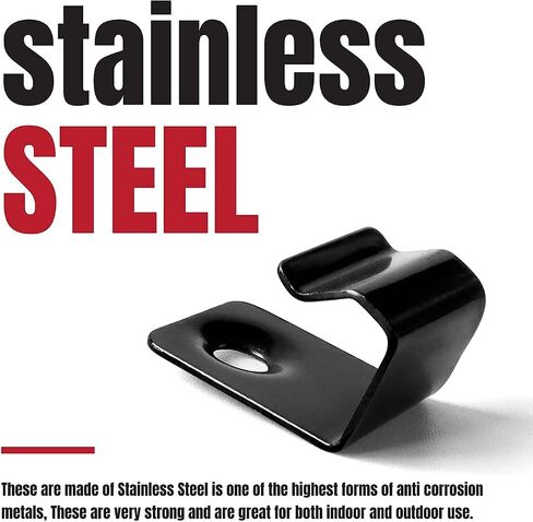 Stainless Steel Starter Clips 36 pcs for 400 SQ. FT. of Decking Board - 36 Clips with 36 Crews and 1 Driver Bit (Black) in Saudi Arabia