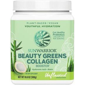 Sunwarrior Beauty Greens Collagen Booster, Unflavored, 10.6 oz (300 g)