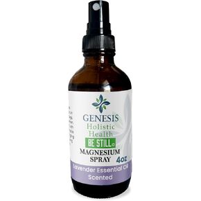 Genesis Magnesium Spray: Lavender, Pure, Topical, Organic Relief for Aches, Cramps, Boosted Vitality & Better Sleep. Natural and Organic Materials - Made in USA