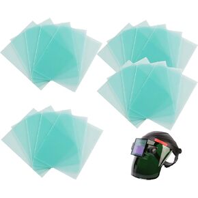 20 Pcs Welding Protective Lens Replacement Lens，4.5" x 5.25" x 0.04" Outside Replacement Helmet Clear Lens Covers for Solar Auto Darkening Welding Helmet Hood