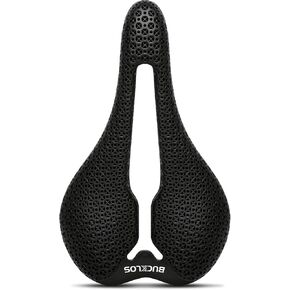 BUCKLOS 3D Printed Bike Saddle Road Bike Mountain Bike Seat Cushion，Full Carbon Fiber Mountain Bike Bicycle Saddle - Support Road MTB BMX and Gravel Bike in Kuwait