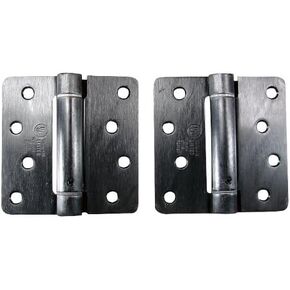 Hinge Outlet Spring Hinges, Adjustable Self Closing 4 Inch with 1/4 Inch Radius, Oil Rubbed Bronze, 2 Pack