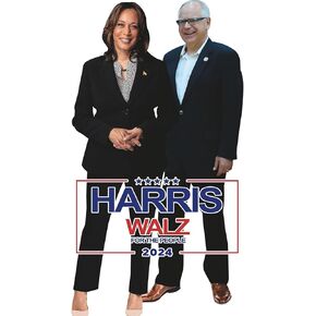 H38212 Kamala Harris Tim Walz 2024 for The People Cardboard Cutout Sign Standee Standup