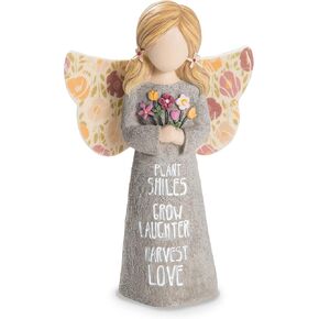 Pavilion Gift Company Harvest Love-5" Child Angel Figurine, Gray, Multicolor