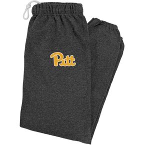 LOGOVISION University of Pittsburgh Primary Logo Mens Jogger Sweatpants, Charcoal Heather, X-Large