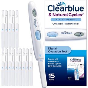 Clearblue & Natural Cycles Birth Control Ovulation Test Refill Pack, 15ct