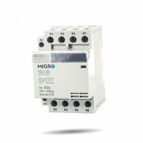 60A 4 Pole, Normally Closed (NC) Lighting Contactor, 40Amp 40A, 50A DIN IEC, Coil 120VAC