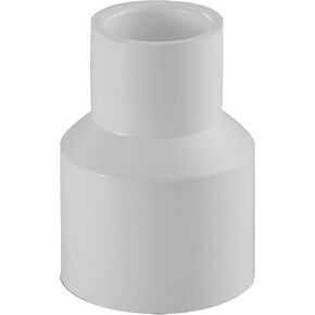 429 Series PVC Pipe Fitting - Reducing Coupling - Schedule 40 (White) - 1-1/2×3/4" (SOC x SOC) / High-Flow Capacity/Plumbing, Irrigation, Pool, Spa/NSF Certified (429-210)