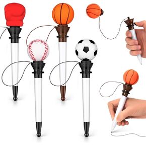 Sport Funny Pen Ballpoint Pen Set - Novelty Pens for Sports Fans, Football, Baseball, Basketball, Boxing - Ideal for Birthday Parties, Awards, and Party Favors