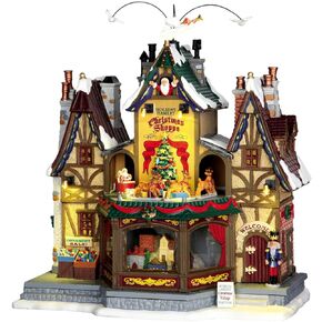 Lemax Holiday Hamlet Christmas Shoppe, with 4.5V Adaptor #55026