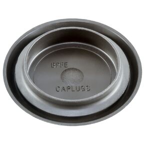 Caplugs ZBPFE-29MMQ1 Plastic Ergonomic Button Plug with Flush Type Heads. BPFE-29MM, TEO, Hole Size 1.122-1.181" Metal Thickness .031-.079", Black (Pack of 50)