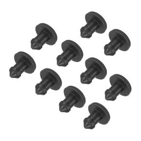 MECCANIXITY Silicone Snap in Locking Hole Plugs,Rubber Panel Seal Cover Flush Type Panel Round for Kitchen Rubber Bulkheads Waterproof Sealing Plugs 3.5mm/0.14 Inch Diameter Black,Pack of 50