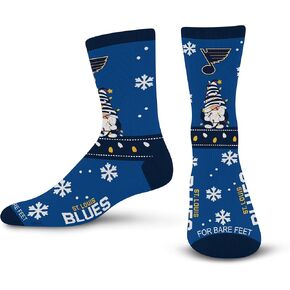 For Bare Feet NHL Sweater Gnome Holiday Sock
