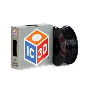 Black 2.85mm PLA 3D Printer Filament - 1kg Spool - Dimensional Accuracy +/- 0.05mm - Professional Grade 3D Printing Filament - Made in USA