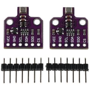Development Board 2pcs BME680 Practical 4 in 1 Temperature Humidity Pressure Sensor Digital Atmospheric Barometric Board Electronic Building Blocks