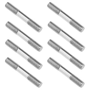 40 Pcs 304 Stainless Steel Double End Threaded Stud Screw Bolt for DIY RC Car Boat Car Airplane Helicopter Model DIY Material M6x40, EL044-BW