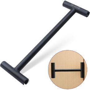 Door Hinge Adjustment Tool,Red Heavy Duty Hinge Wrench for .134 Gauge Commercial Door,Long Rubber Grip Handle Hinge Bender Wrench,Not Suitable for Home Hinges