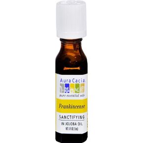 Aura Cacia Precious Essential Frankincense Jojoba, 0.5 Ounces