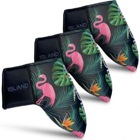 Blade Putter Cover - Aloha Spirit Design, PU Leather Exterior, Soft Interior, Magnetic Closure - Fits Ping, Odyssey, Scotty Cameron, Taylormade & More