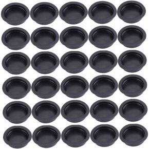 HEALLILY 100pcs Round Rubber Plug Plaster Figurine Plug Piggy Bank Plugs or Stoppers Black Rubber Piggy Bank Stopper Money Bank Bottom Plug Rubber Piggy Bank Stopper Cover for Holes Coin
