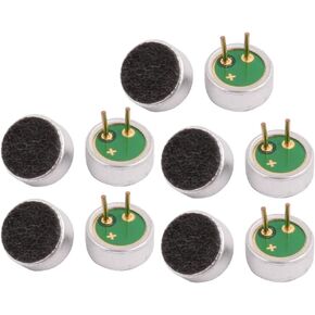 uxcell 6 x 2.7mm 30-44dB Electret Condenser Microphone High Sensitivity Pickup 10Pcs