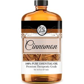 Oil of Youth - Cinnamon Essential Oil (16oz Bulk) Pure Therapeutic Grade Essential Oil for Aromatherapy, Diffuser, Muscle Relief, Skin Therapy
