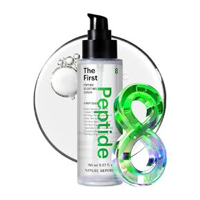 مصل تعزيز الببتيد الأول من Nature Republic، 8 ببتيدات، النياسيناميد ومركب حمض الهيالورونيك الثلاثي، 17 حمضًا أمينيًا، مظهر نطاط وممتلئ لجميع أنواع البشرة، العناية الكورية بالبشرة 150 مل/5.07 أونصة سائلة
