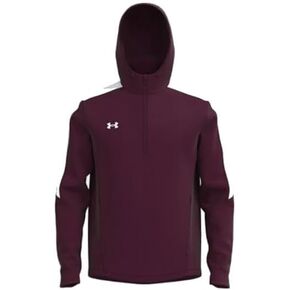 Under Armour Mens Storm Armour Fleece Hoodie - Water Repellent XXL Maroon-white