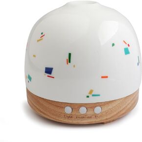 Essential Ceramic Diffuser Round Aroma Diffuser Night Light Captivating Vintage Chinese Marketplace- Nano Water Mist Humidifier Luxurious Style and 300ml Unparalleled Design