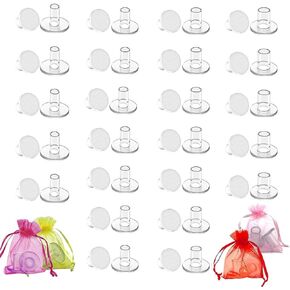 24 Pcs Heel Protectors for Grass, 4 Sizes Grass High Heel Protectors Heel Repair Caps Covers for Walking on Grass and Uneven Floor, Perfect for Weddings, Races, Formal Occasions and Events