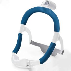 Satin Mask Strap Covers, Mask Frame Covers Compatible with DreamWear or ResMed AirFit Silky Satin Headgear Cover Set C P A Accessories & Supplies Face Cushion Pads for Reduce Red Marks (Navy Blue)