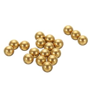 uxcell 20 Pcs Precision Solid Brass Bearing Balls 7/32" (5.55mm) Industrial Brass Ball Spheres for Machinery, Automotive, and DIY (H62 Brass)
