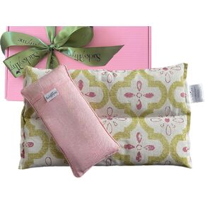 SacksyThyme Microwave Heating Pad Gift Set for Cramps, Back, Neck, Shoulders, Leg Pain - Reusable Heat Pack, Hot Moist Microwavable Therapy Pack - Unscented Flaxseed Hot Compress Made in USA