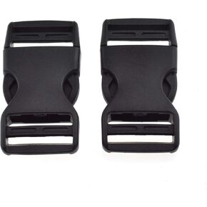SGH Pro Quick Side Release Buckles Clips Snaps Dual Adjustable No Sewing Heavy Duty Plastic 1"/25mm Wide 12 Pack Replacement for Nylon Strap Backpack Fanny Pack Webbing Belt Dog Collars Sturdy