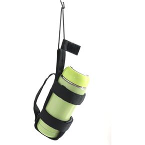 Water Bottle Holder, Adjustable Diameter, Suitable for 5.5 Inch to 9.5 Inch Height Cup Bags for Sports and Outdoors (Black)