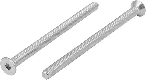 uxcell M5x80mm 304 Stainless Steel Flat Head Hex Socket Screws Fastener DIN7991 10pcs in Saudi Arabia