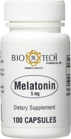 Bio-Tech Pharmacal Melatonin (5mg, 100 Capsules) in Saudi Arabia