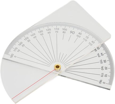 مقياس الزوايا المشترك، مقياس الزوايا المفصلي للإصبع، مقياس الزوايا البلاستيكي الشفاف 360 درجة، أداة قياس دقيقة للأصابع in Kuwait