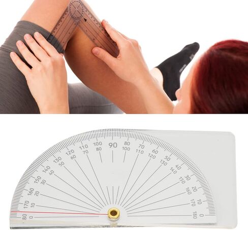 مقياس الزوايا المشترك، مقياس الزوايا المفصلي للإصبع، مقياس الزوايا البلاستيكي الشفاف 360 درجة، أداة قياس دقيقة للأصابع in Kuwait