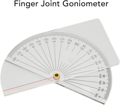 مقياس الزوايا المشترك، مقياس الزوايا المفصلي للإصبع، مقياس الزوايا البلاستيكي الشفاف 360 درجة، أداة قياس دقيقة للأصابع in Kuwait