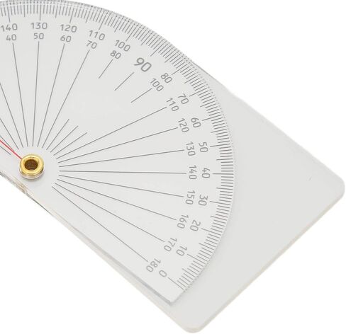 مقياس الزوايا المشترك، مقياس الزوايا المفصلي للإصبع، مقياس الزوايا البلاستيكي الشفاف 360 درجة، أداة قياس دقيقة للأصابع in Kuwait