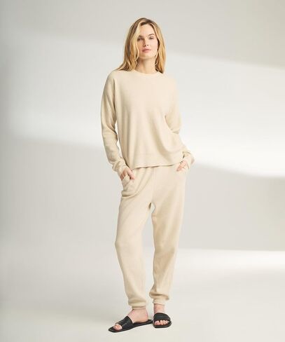 Women's Cafe Cotton Cashmere Cropped Jogger in Kuwait