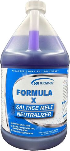 فورمولا-X | مزيل الملح الاحترافي | للقوارب والمركبات والأرضيات والسجاد والمعدات والمزيد | يحيد جزيئات الملح ويمنع التآكل | تركيبة مركزة (1 جالون) in Kuwait