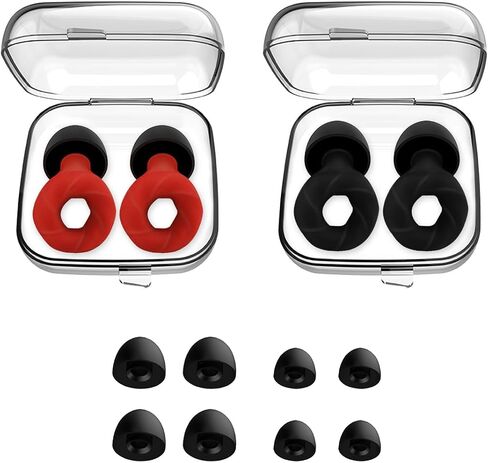 Earplugs Noise Cancelling Silicone Ear Plugs Reusable Ear Plugs (Green & White, One Size) in Saudi Arabia