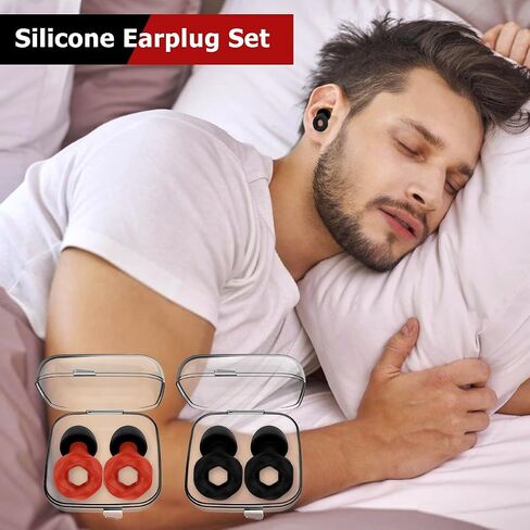Earplugs Noise Cancelling Silicone Ear Plugs Reusable Ear Plugs (Green & White, One Size) in Saudi Arabia