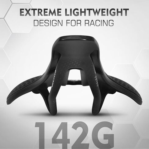 BUCKLOS 3D Printed Bike Saddle Road Bike Mountain Bike Seat Cushion，Full Carbon Fiber Mountain Bike Bicycle Saddle - Support Road MTB BMX and Gravel Bike in Kuwait