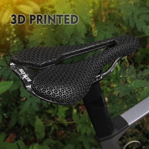 BUCKLOS 3D Printed Bike Saddle Road Bike Mountain Bike Seat Cushion，Full Carbon Fiber Mountain Bike Bicycle Saddle - Support Road MTB BMX and Gravel Bike in Kuwait