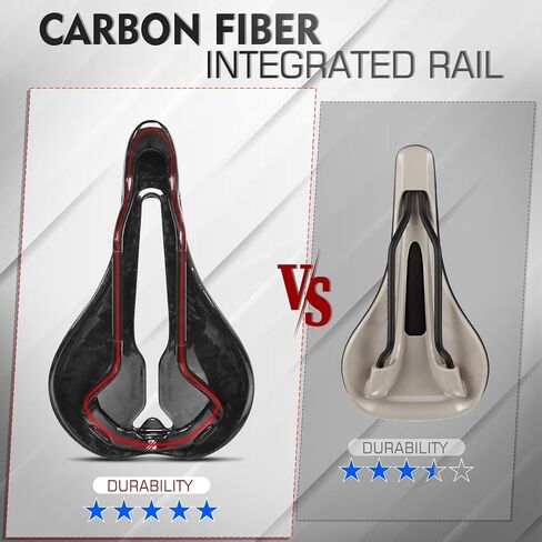 BUCKLOS 3D Printed Bike Saddle Road Bike Mountain Bike Seat Cushion，Full Carbon Fiber Mountain Bike Bicycle Saddle - Support Road MTB BMX and Gravel Bike in Kuwait